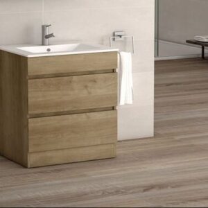 Viena Oak 800 Floor Unit & Basin