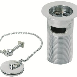 Basin Waste, Plug & Chain (slotted)