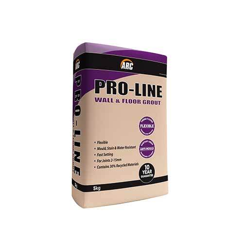 ARC PRO-LINE WALL & FLOOR GROUT 5KG CHARCOAL