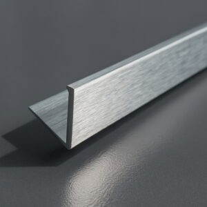Chrome Brushed 10mm Straight Edge 8ft