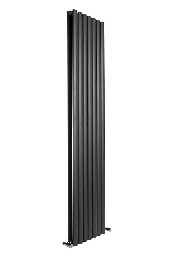 Farenheit Black Double Panel Vertical Rad
