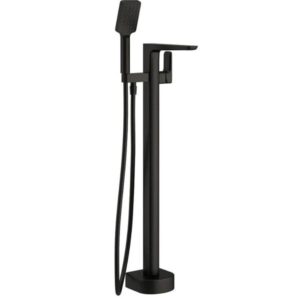 Lir Black Freestanding Bath Shower Mixer