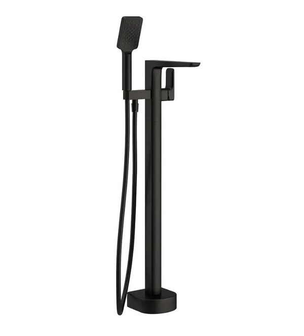 Lir Black Freestanding Bath Shower Mixer