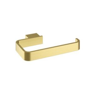 Aqua Toilet Roll Holder Brushed Brass