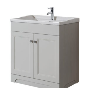 Rome 800 White Unit & Basin (Floor Standing)