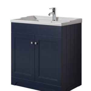 Rome 800 Dark Blue Unit & Basin (Floor Standing)