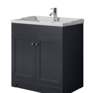Rome 800 Anthracite Unit & Basin (Floor Standing)