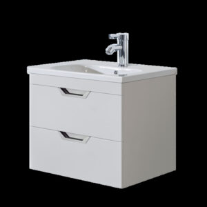 Luna 800 White Unit & Basin (Wall Hung)