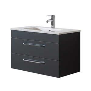 Siena 800 Lead Grey Unit & Basin (Wall Hung)