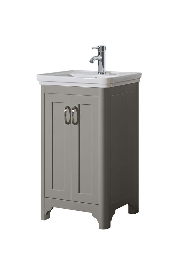 Oxford 500 Light Grey Unit & Basin