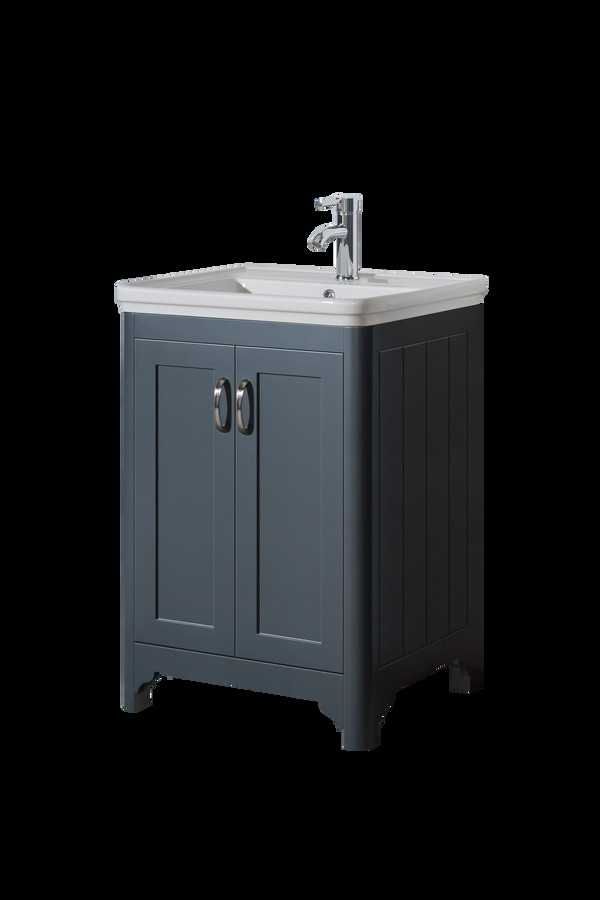 Oxford 600 Dark Grey Unit & Basin