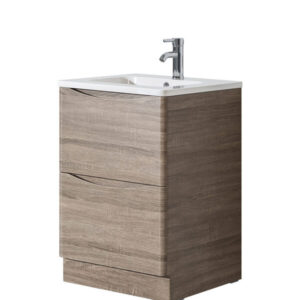 Hudson 600 Oak Unit & Basin (Floor Standing)
