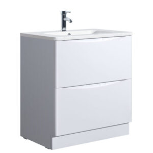 Hudson 800 White Unit & Basin (Floor Standing)