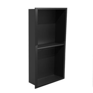 Shower Niche 300x600 Black