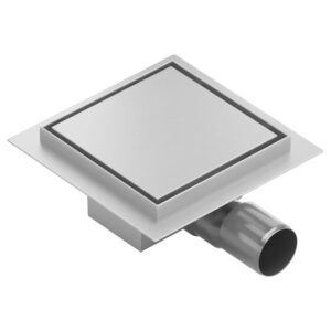 Square Floor Drain 150mm Chrome