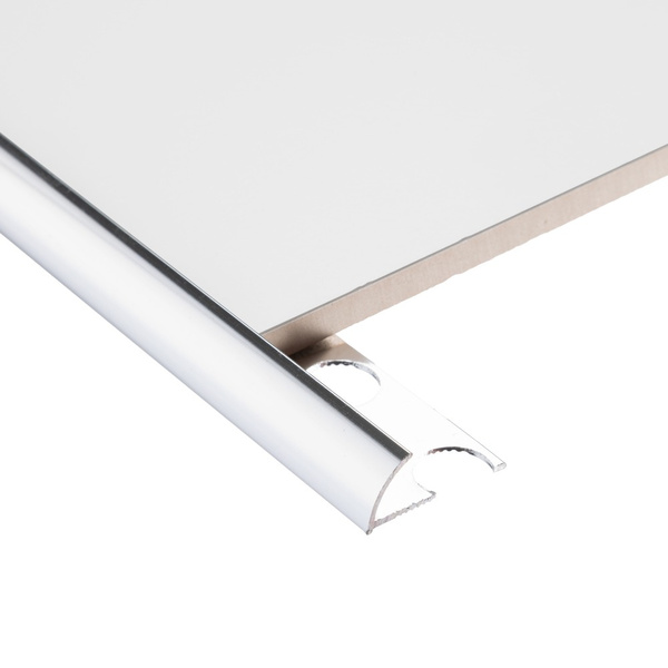 Chrome Polished 10mm Round Edge 8ft