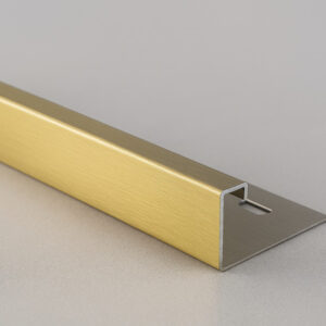 Gold Brushed 12mm Straight Edge Trim