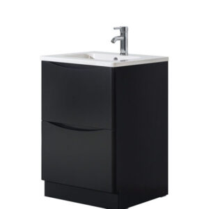 Hudson 500 Black Unit & Basin (Floor Standing)