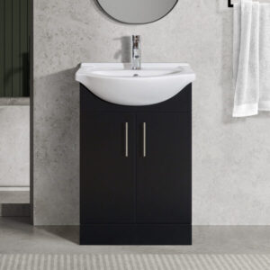 Luca 550mm Black Vanity Unit
