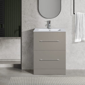 Oreo 600mm 2‑Drawer Cloud Vanity Unit & Basin