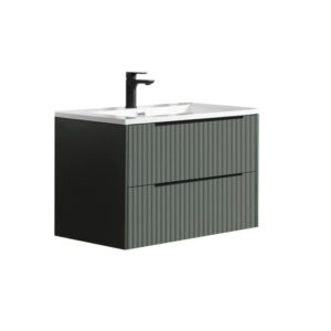 Avara - Matt Sage Green 600mm Wall Hung Unit