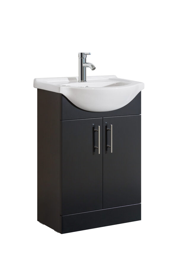 Luca 550mm Black Vanity Unit - Image 2